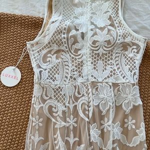 White LUXXEL dress, M